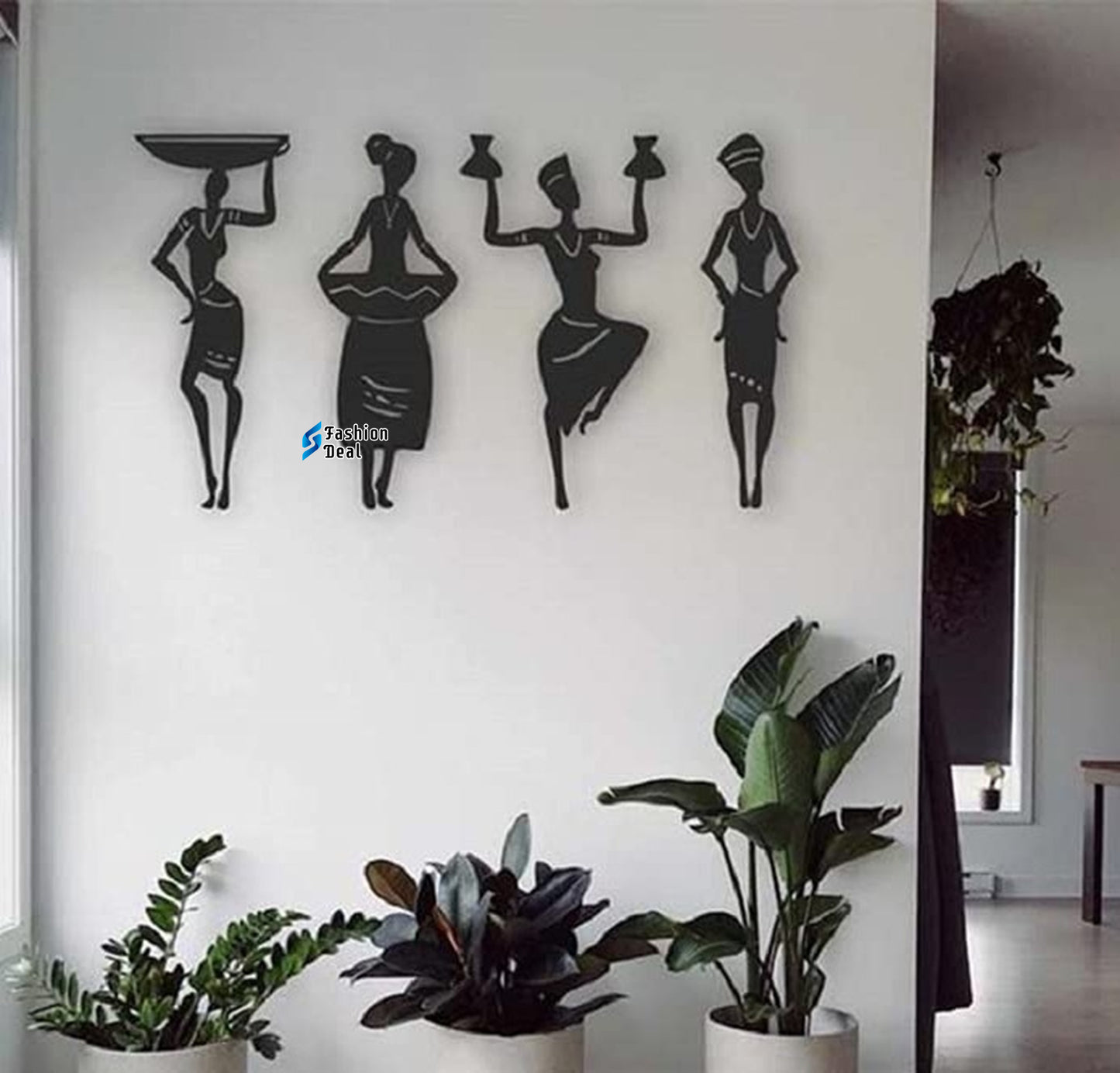 Unique Wooden MDF Laser Cut African Tribal Women Group-Themed Wall Art – Perfect for Home Décor and Gifts