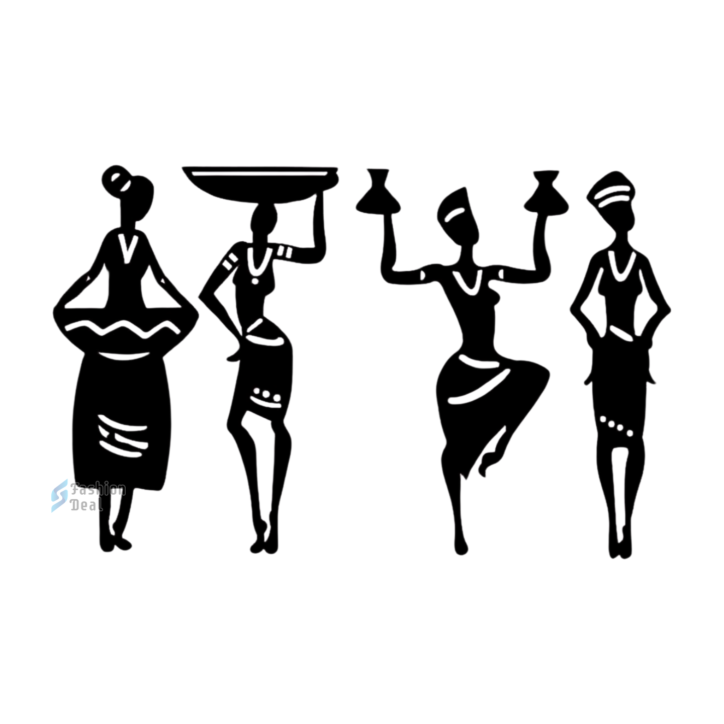 Unique Wooden MDF Laser Cut African Tribal Women Group-Themed Wall Art – Perfect for Home Décor and Gifts