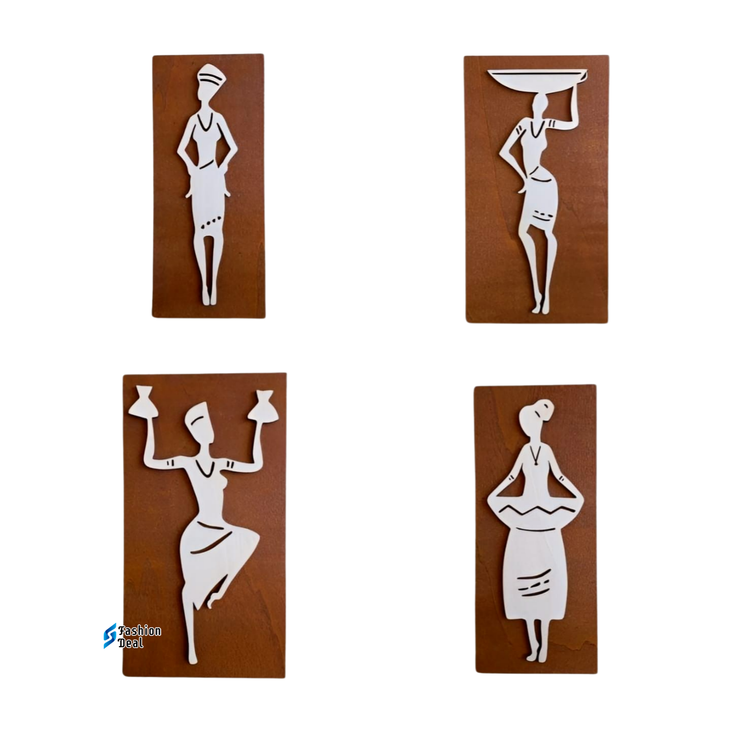 Unique Wooden MDF Laser Cut African Tribal Women Group-Themed Wall Art – Perfect for Home Décor and Gifts
