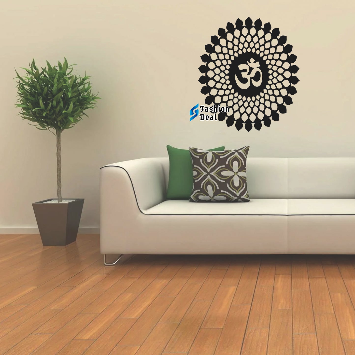 Unique Wooden MDF Laser Cut Religious OM-Themed Wall Art – Perfect for Home Décor and Gifts