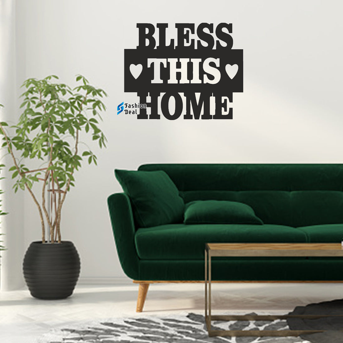 Unique Wooden MDF Laser Cut Bless This Home-Motivational Themed Wall Art – Perfect for Home Décor and Gifts