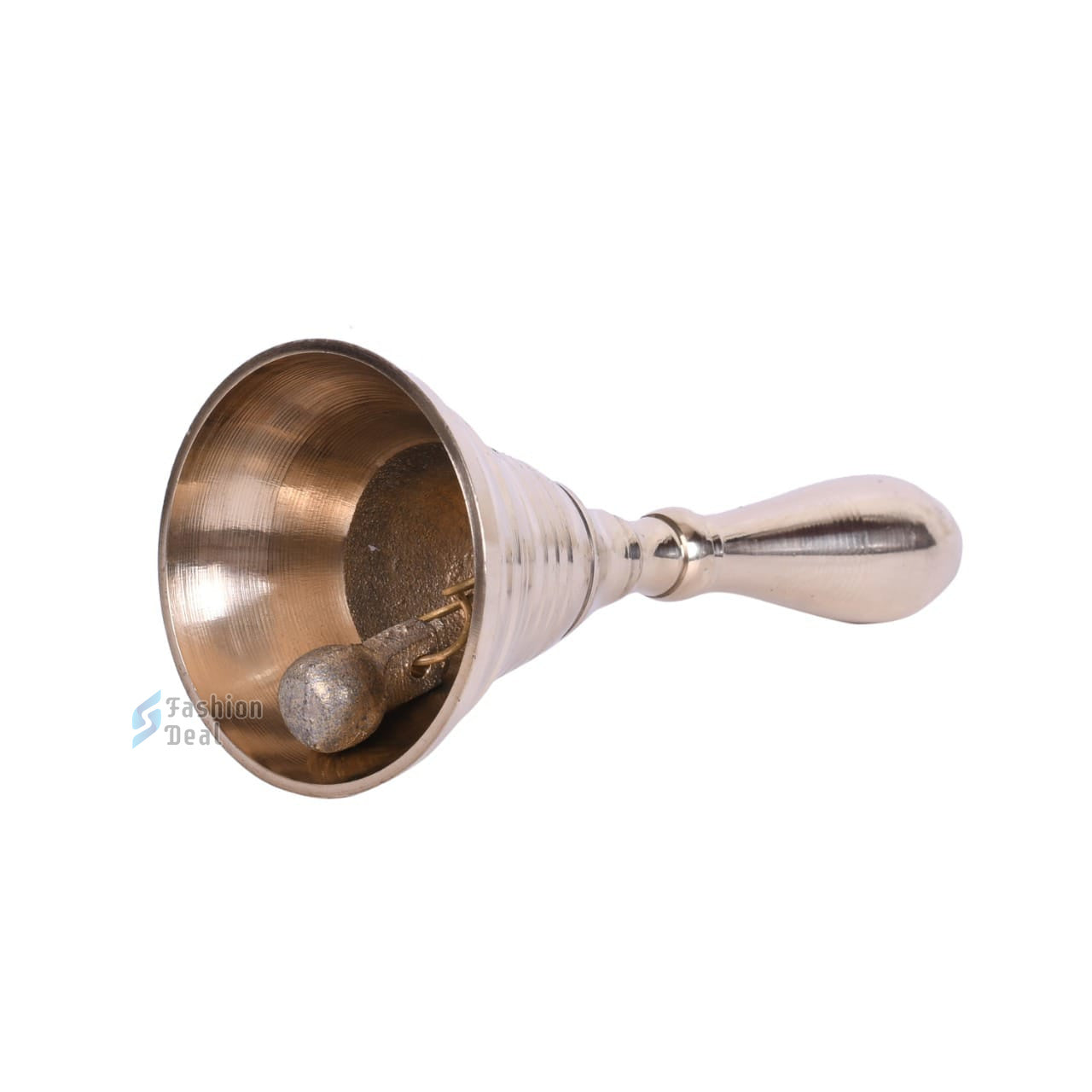 Decorative Brass Hand Bell for Pooja – Ghanti for Mandir, Home, and Office Temple