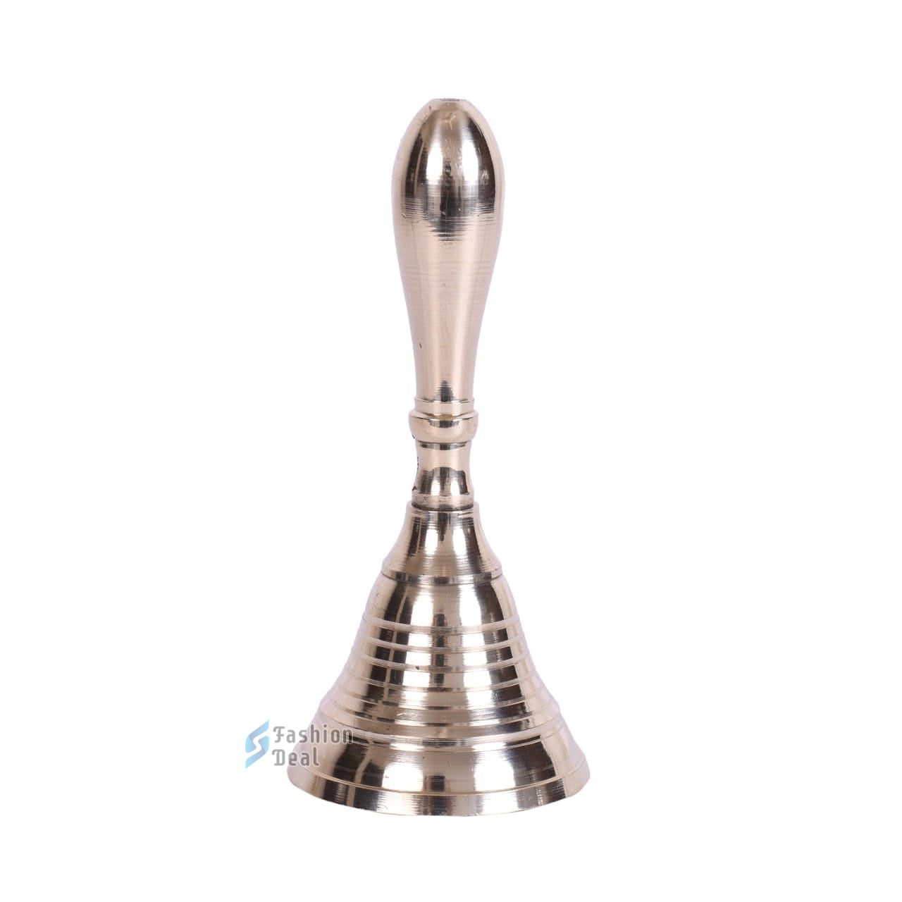 Decorative Brass Hand Bell for Pooja – Ghanti for Mandir, Home, and Office Temple