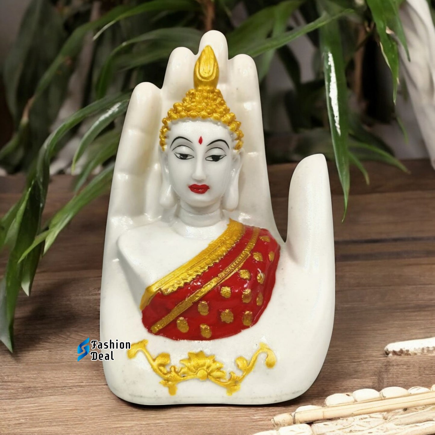 Elegant Palm/Hand Buddha Statue Idols for Gifting & Home Decoration | Spiritual & Artistic Decor
