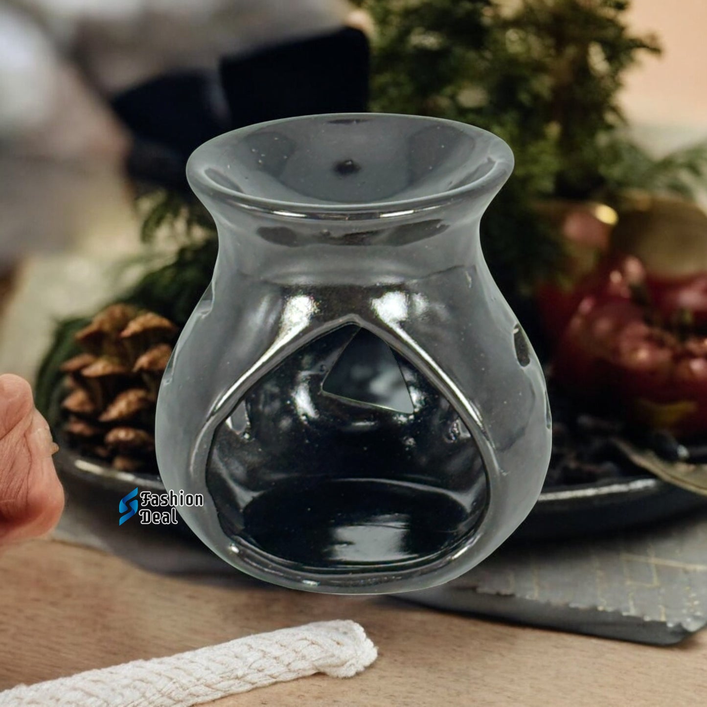 Ceramic Clay Candle Operated Aroma Burner Wax Melts Diffuser