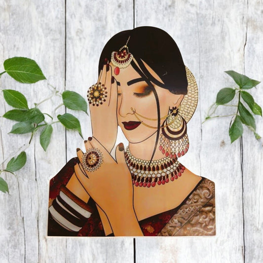 Wooden MDF Bridal/Women Cutout Craft for Decoration