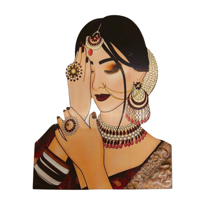 Wooden MDF Bridal/Women Cutout Craft for Decoration