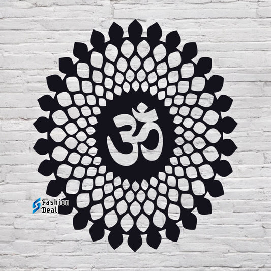 Unique Wooden MDF Laser Cut Religious OM-Themed Wall Art – Perfect for Home Décor and Gifts