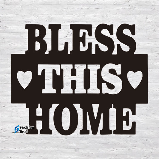 Unique Wooden MDF Laser Cut Bless This Home-Motivational Themed Wall Art – Perfect for Home Décor and Gifts