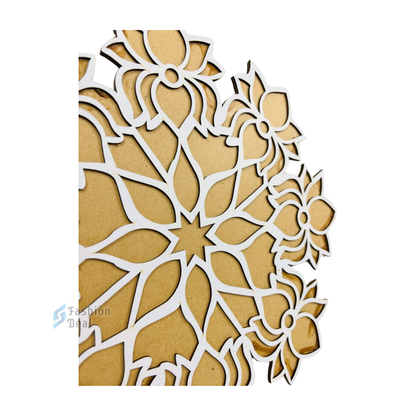 MDF Wooden Rangoli Cutouts Stencils for Diwali Decor - Decorative Festive Stencils for Home and Office Decoration