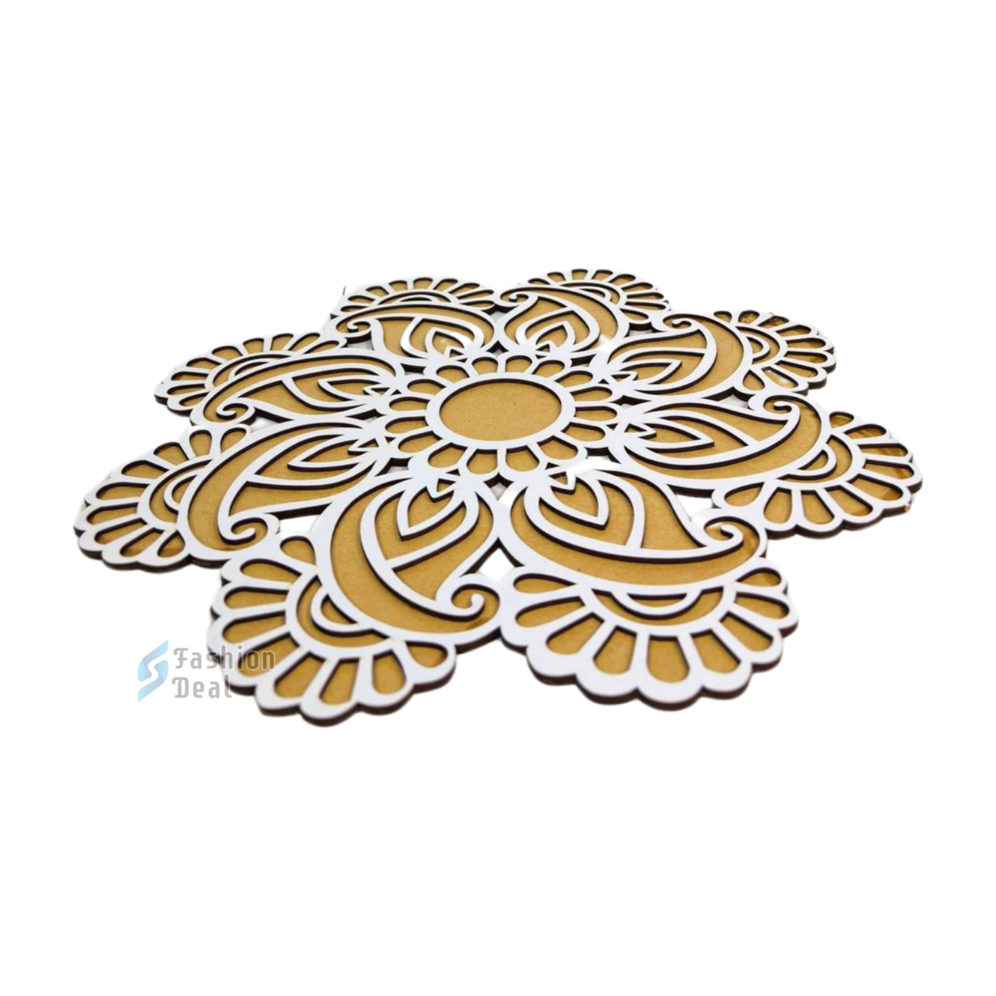 MDF Wooden Rangoli Cutouts Stencils for Diwali Decor - Decorative Festive Stencils for Home and Office Decoration