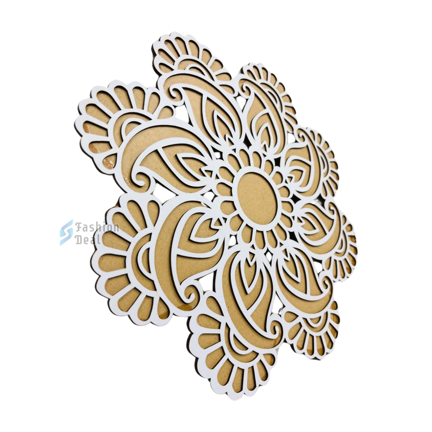 MDF Wooden Rangoli Cutouts Stencils for Diwali Decor - Decorative Festive Stencils for Home and Office Decoration