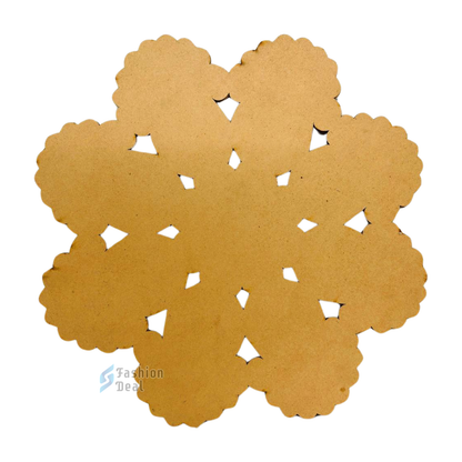 MDF Wooden Rangoli Cutouts Stencils for Diwali Decor - Decorative Festive Stencils for Home and Office Decoration