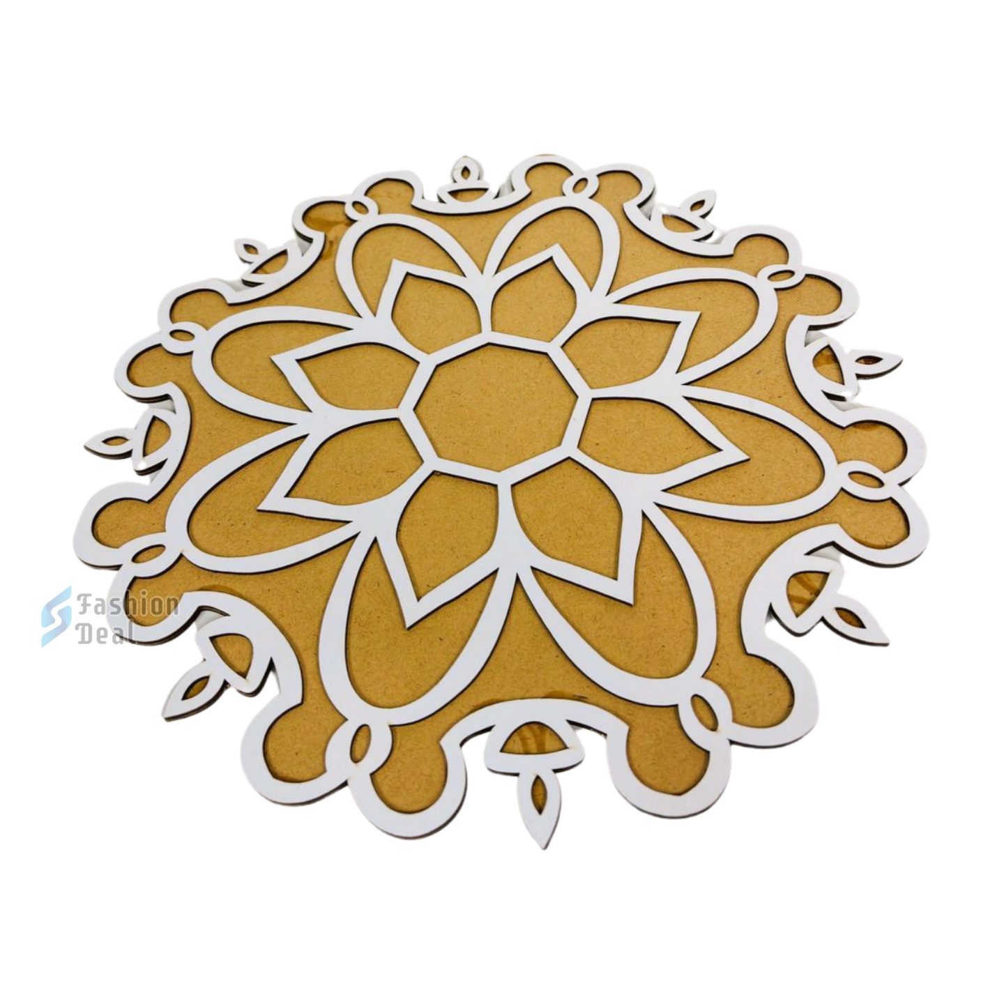 MDF Wooden Rangoli Cutouts Stencils for Diwali Decor - Decorative Festive Stencils for Home and Office Decoration