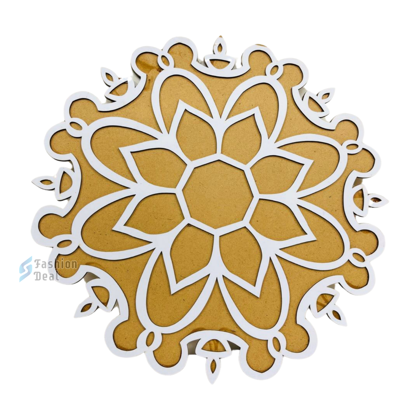 MDF Wooden Rangoli Cutouts Stencils for Diwali Decor - Decorative Festive Stencils for Home and Office Decoration