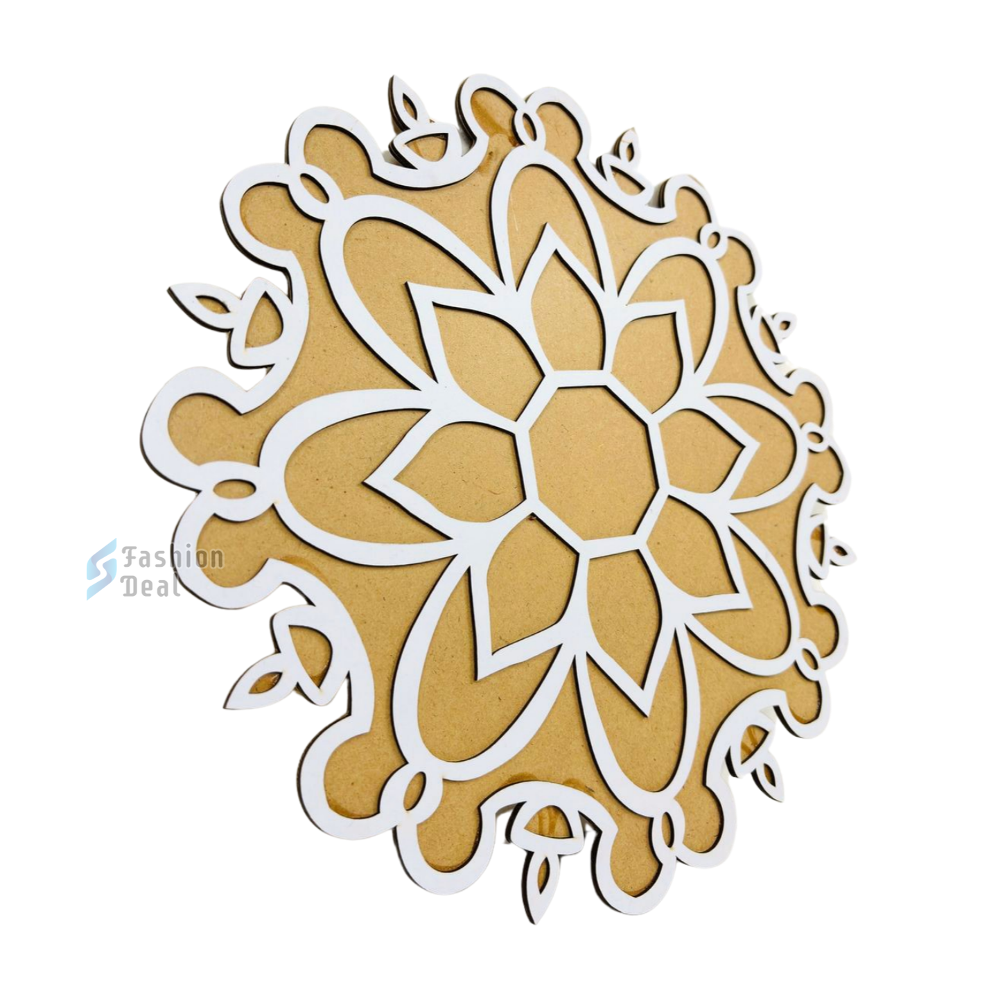 MDF Wooden Rangoli Cutouts Stencils for Diwali Decor - Decorative Festive Stencils for Home and Office Decoration