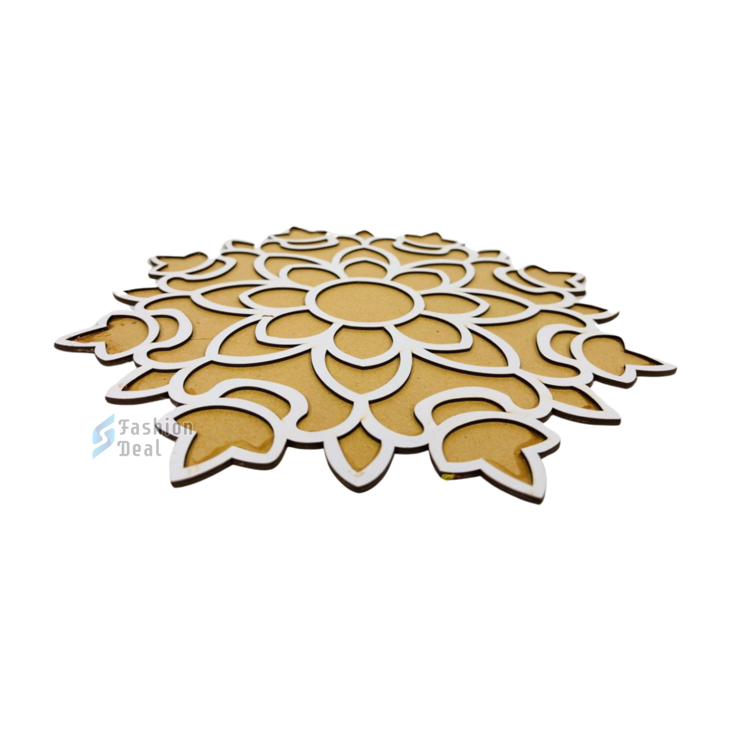 MDF Wooden Rangoli Cutouts Stencils for Diwali Decor - Decorative Festive Stencils for Home and Office Decoration