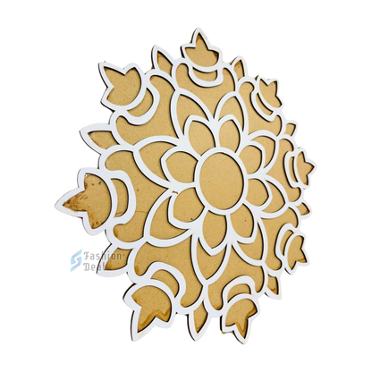 MDF Wooden Rangoli Cutouts Stencils for Diwali Decor - Decorative Festive Stencils for Home and Office Decoration