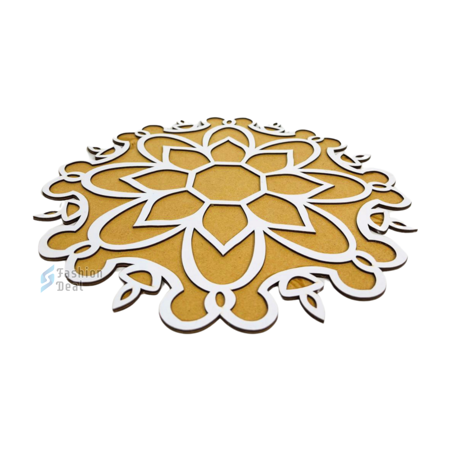 MDF Wooden Rangoli Cutouts Stencils for Diwali Decor - Decorative Festive Stencils for Home and Office Decoration