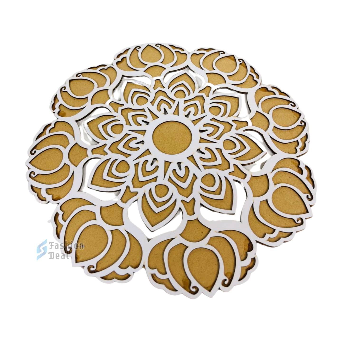 MDF Wooden Rangoli Cutouts Stencils for Diwali Decor - Decorative Festive Stencils for Home and Office Decoration