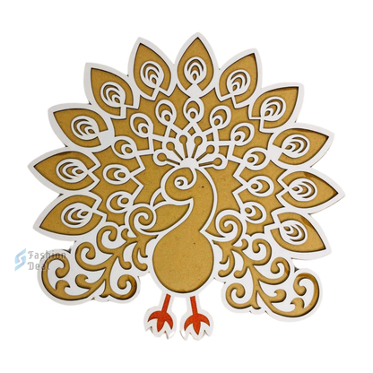 MDF Wooden Rangoli Cutouts Stencils for Diwali Decor - Decorative Festive Stencils for Home and Office Decoration