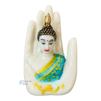 Elegant Palm/Hand Buddha Statue Idols for Gifting & Home Decoration | Spiritual & Artistic Decor