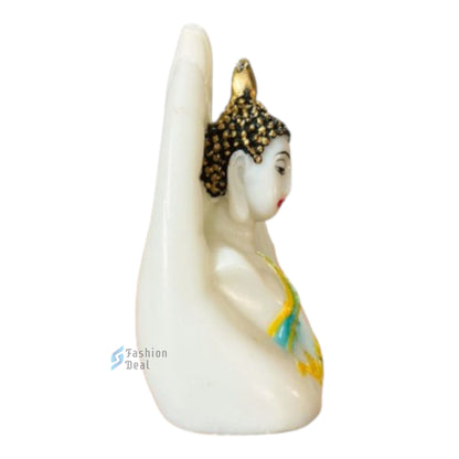 Elegant Palm/Hand Buddha Statue Idols for Gifting & Home Decoration | Spiritual & Artistic Decor