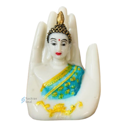 Elegant Palm/Hand Buddha Statue Idols for Gifting & Home Decoration | Spiritual & Artistic Decor