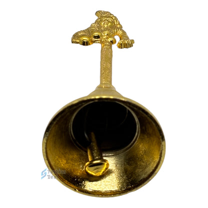 Decorative Khana Ji Metal Hand Bell for Pooja – Ghanti for Mandir, Home, and Office Temple