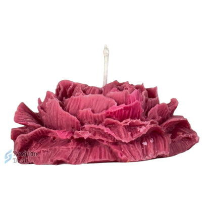 Soy Wax Scented Peony Flower Design candle