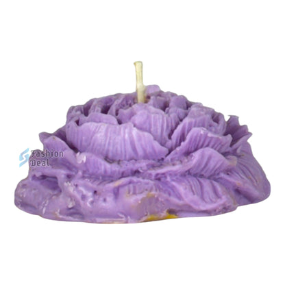 Soy Wax Scented Peony Flower Design candle