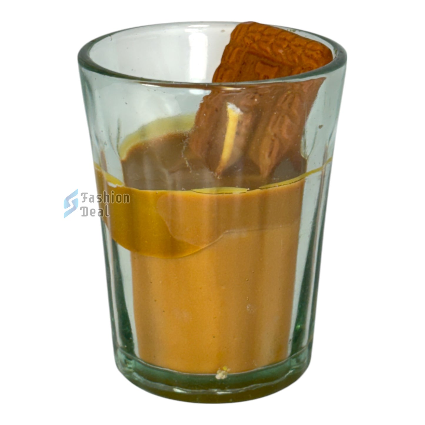 Soy Wax Scented candle in Tea/Chai With Biscuit Design