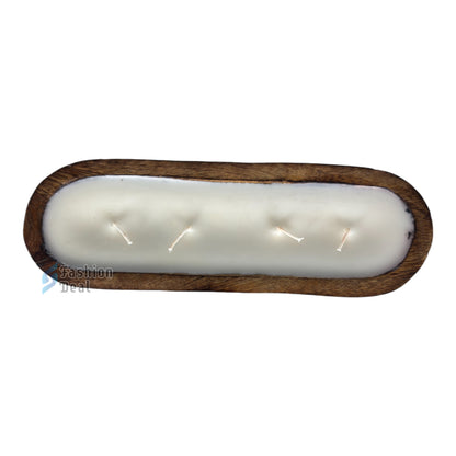 Soy Wax Scented candle in Wooden Tub Jar
