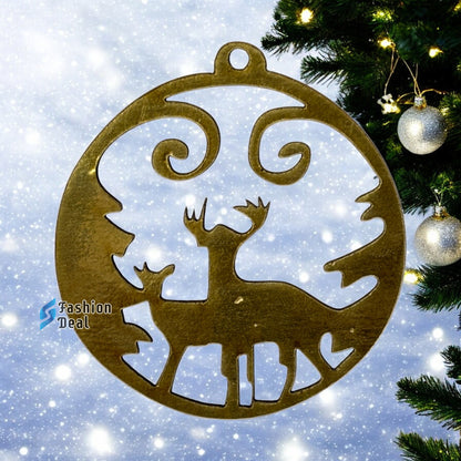 Reindeer Family Design Christmas Tree Hanging Decorations