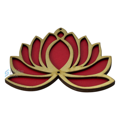 Wooden MDF Lotus/Kamal Rangoli Stencils/Cutout Craft for Decoration
