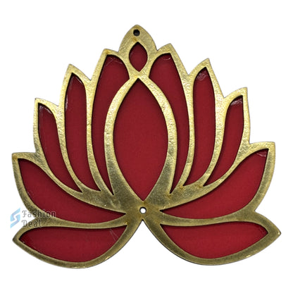 Wooden MDF Lotus/Kamal Rangoli Stencils/Cutout Craft for Decoration