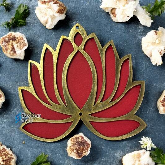 Wooden MDF Lotus/Kamal Rangoli Stencils/Cutout Craft for Decoration