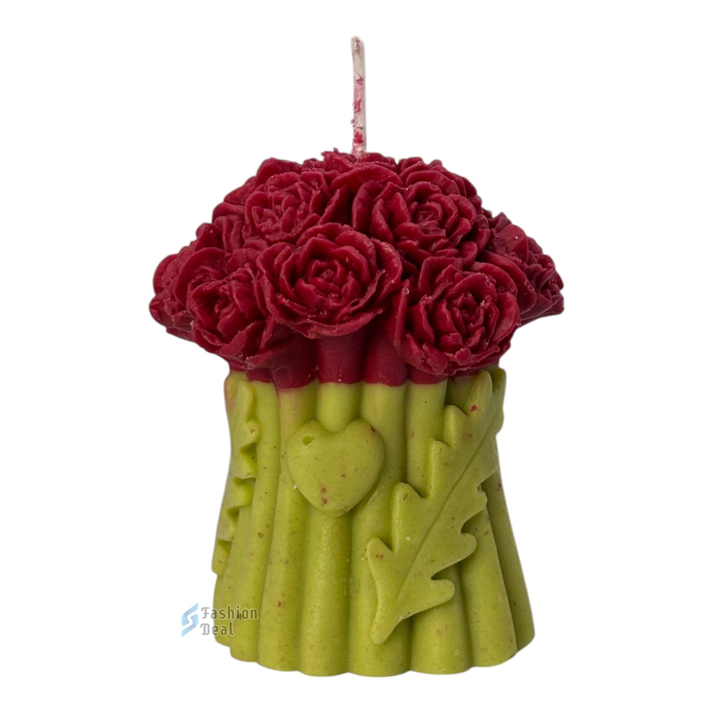 Soy Wax Scented Long Rose Flower Design candle