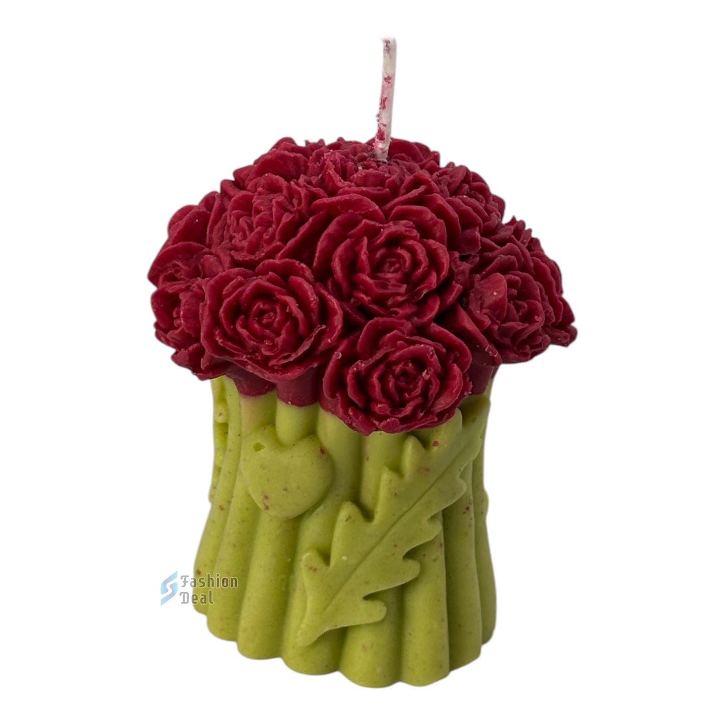 Soy Wax Scented Long Rose Flower Design candle