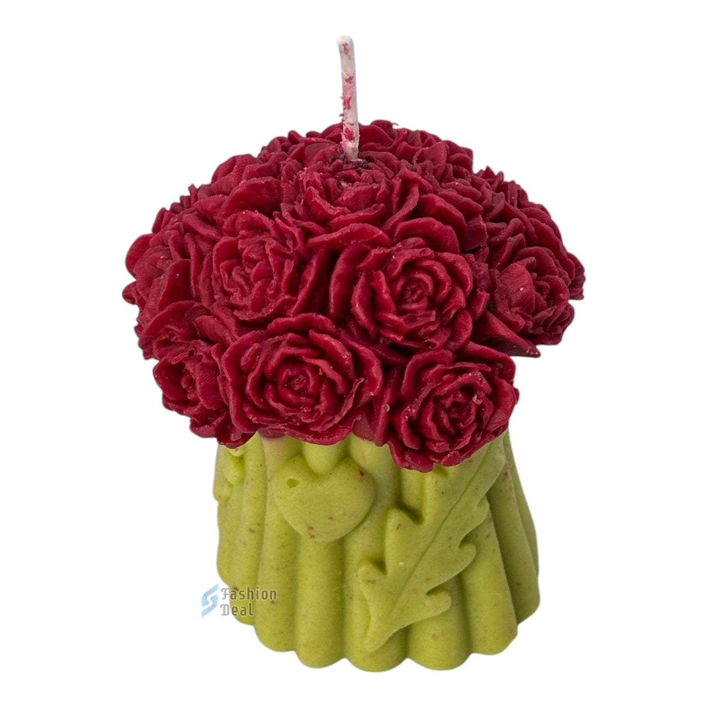 Soy Wax Scented Long Rose Flower Design candle