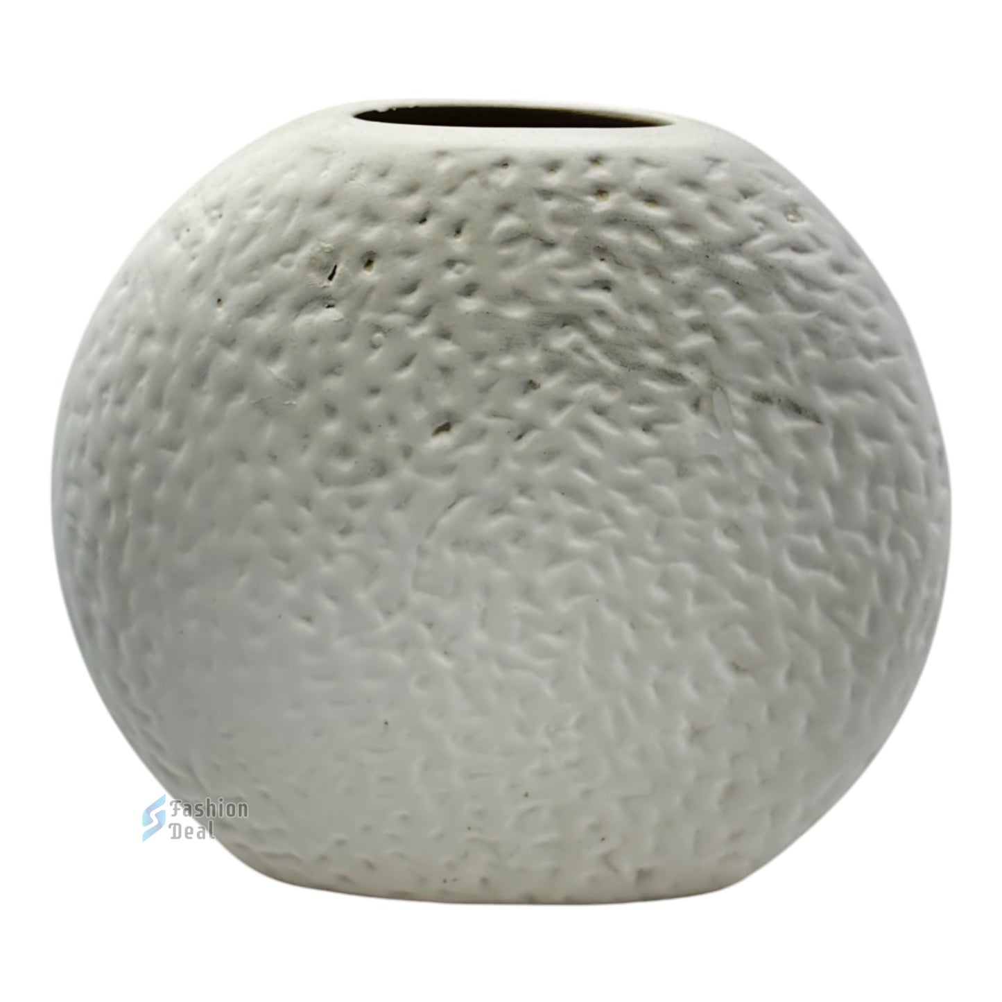 Elegant White Ceramic Face Vase/Pot - Minimalist Home Décor Collection