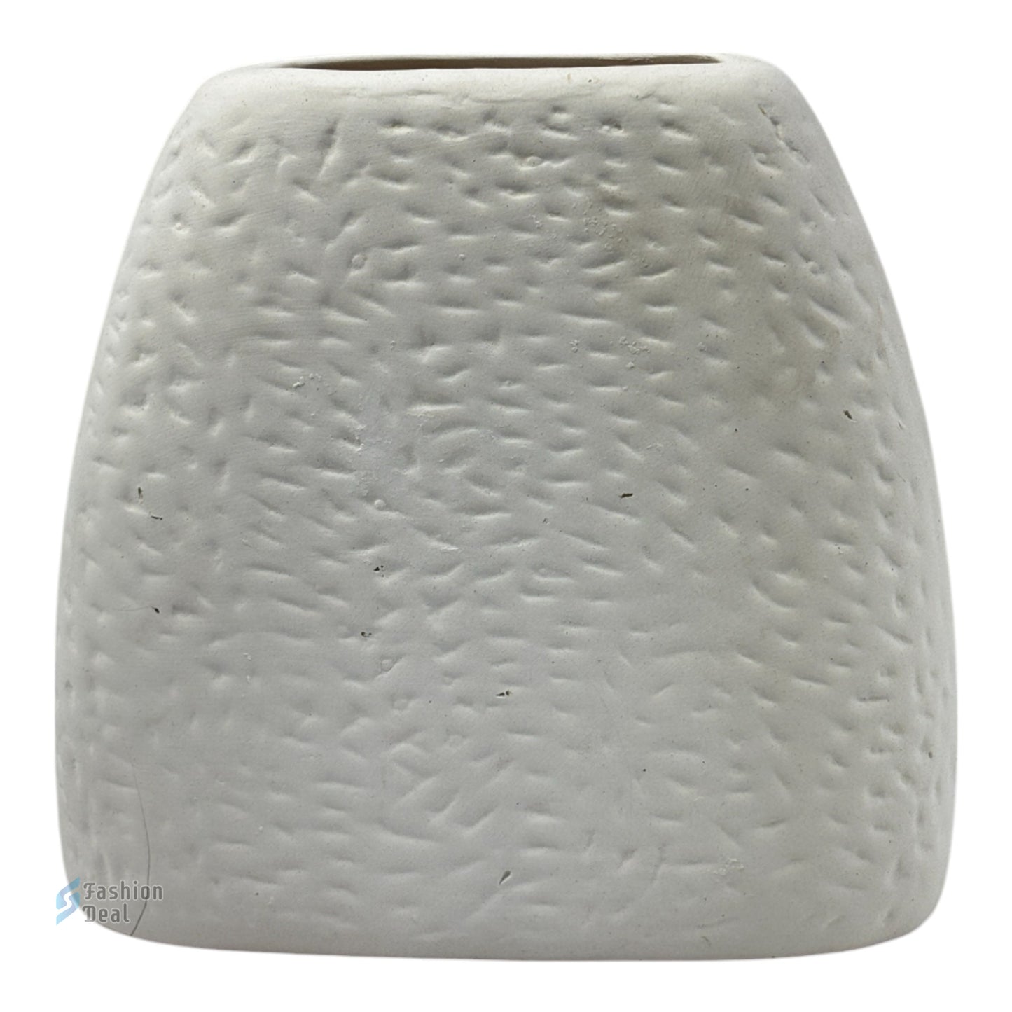 Elegant White Ceramic Face Vase/Pot - Minimalist Home Décor Collection