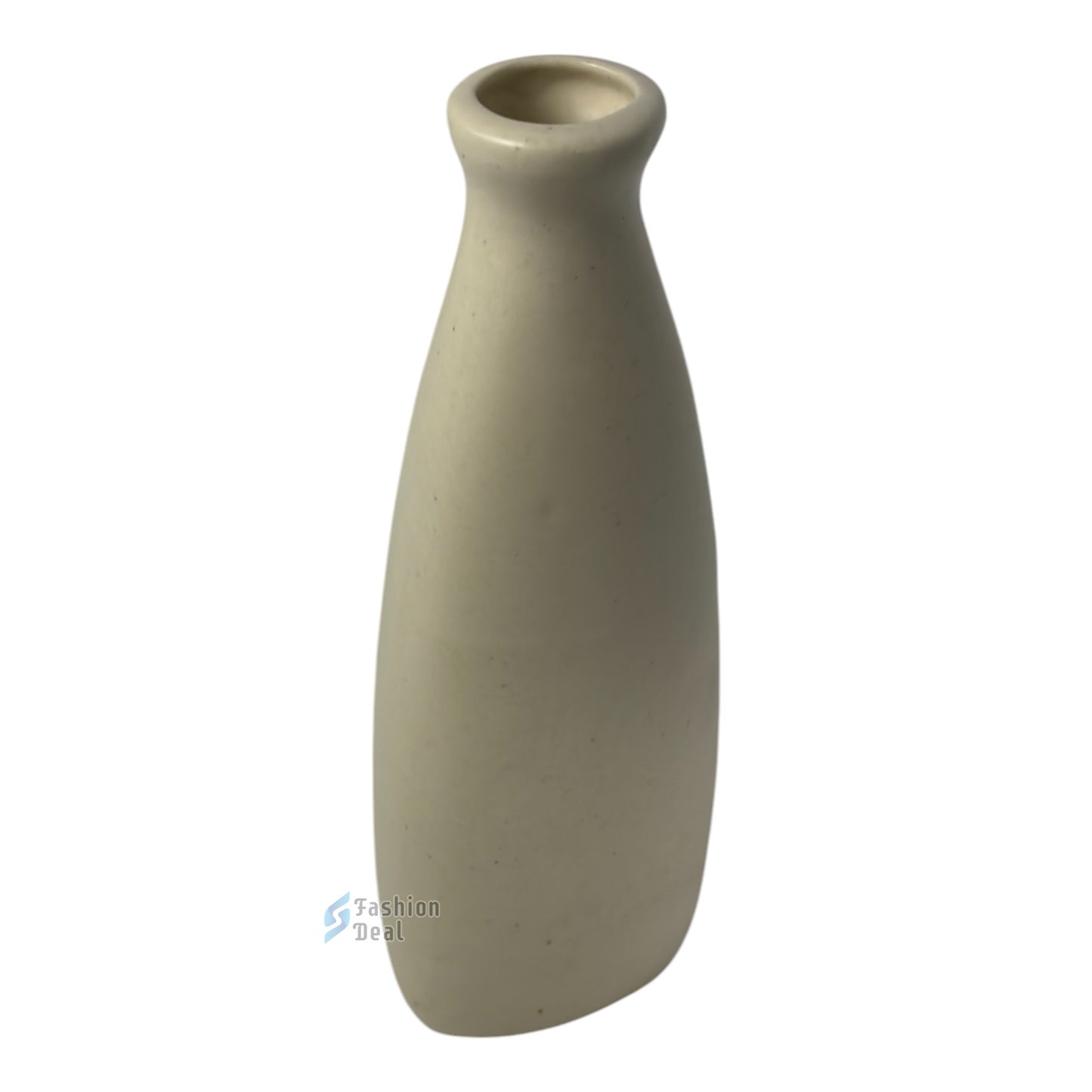 Elegant White Ceramic Vase/Pot - Minimalist Home Décor Collection