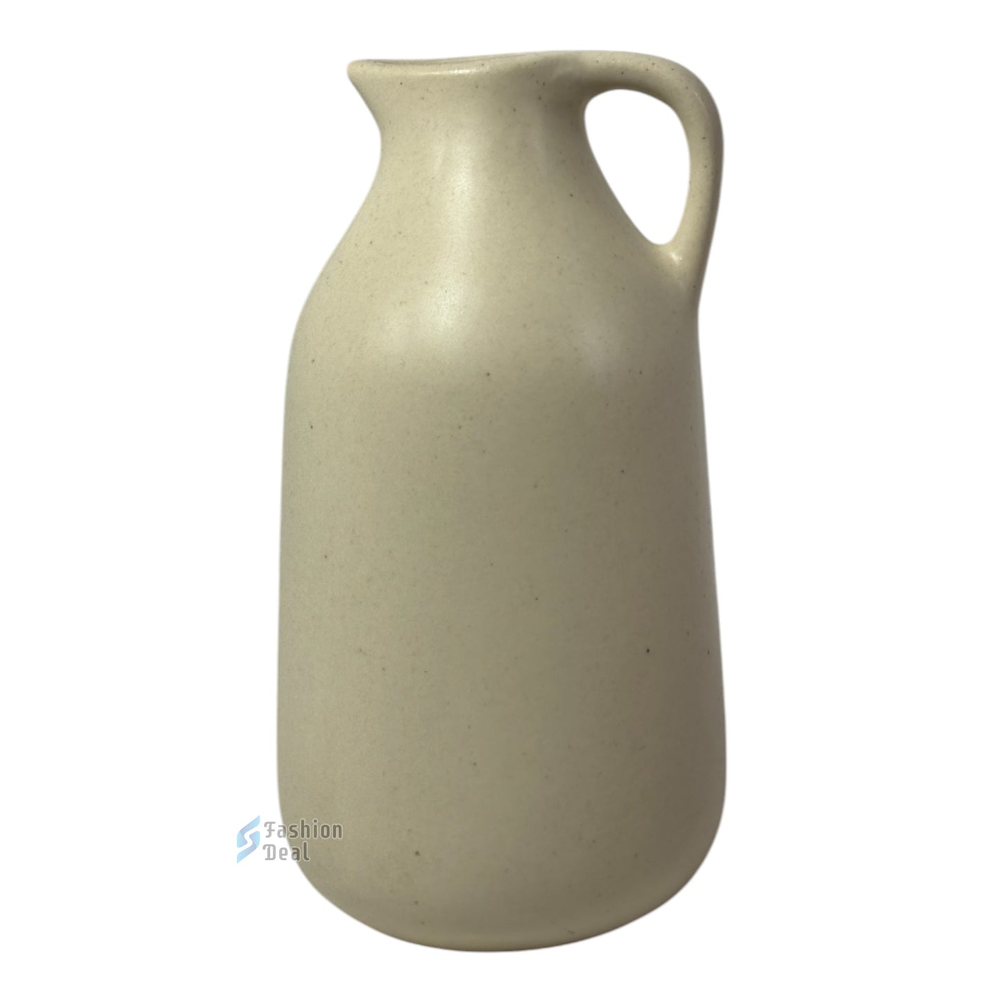 Elegant White Ceramic Jug/Mug Vase/Pot - Minimalist Home Décor Collection