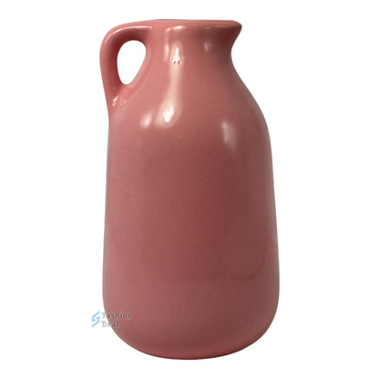 Elegant White Ceramic Jug/Mug Vase/Pot - Minimalist Home Décor Collection