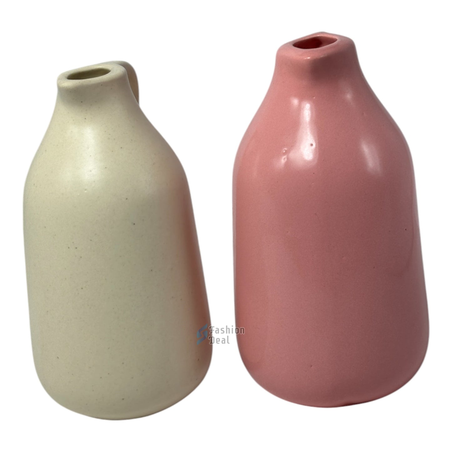Elegant White Ceramic Jug/Mug Vase/Pot - Minimalist Home Décor Collection