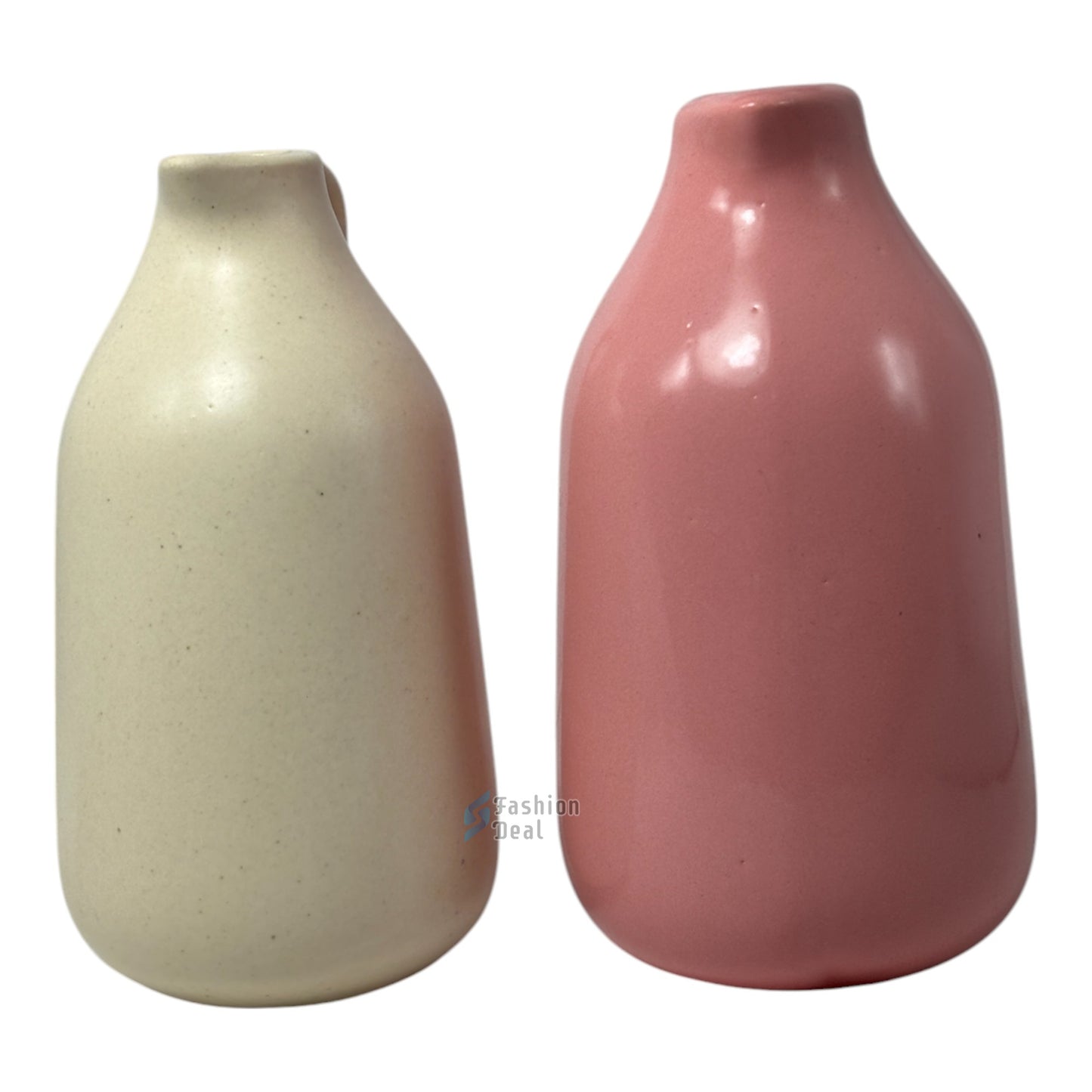 Elegant White Ceramic Jug/Mug Vase/Pot - Minimalist Home Décor Collection