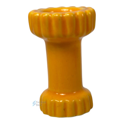 Ceramic Pillar-Shaped Tealight/T-light Candle Holder | Decorative Accent for Home and Gifting
