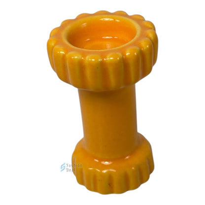 Ceramic Pillar-Shaped Tealight/T-light Candle Holder | Decorative Accent for Home and Gifting