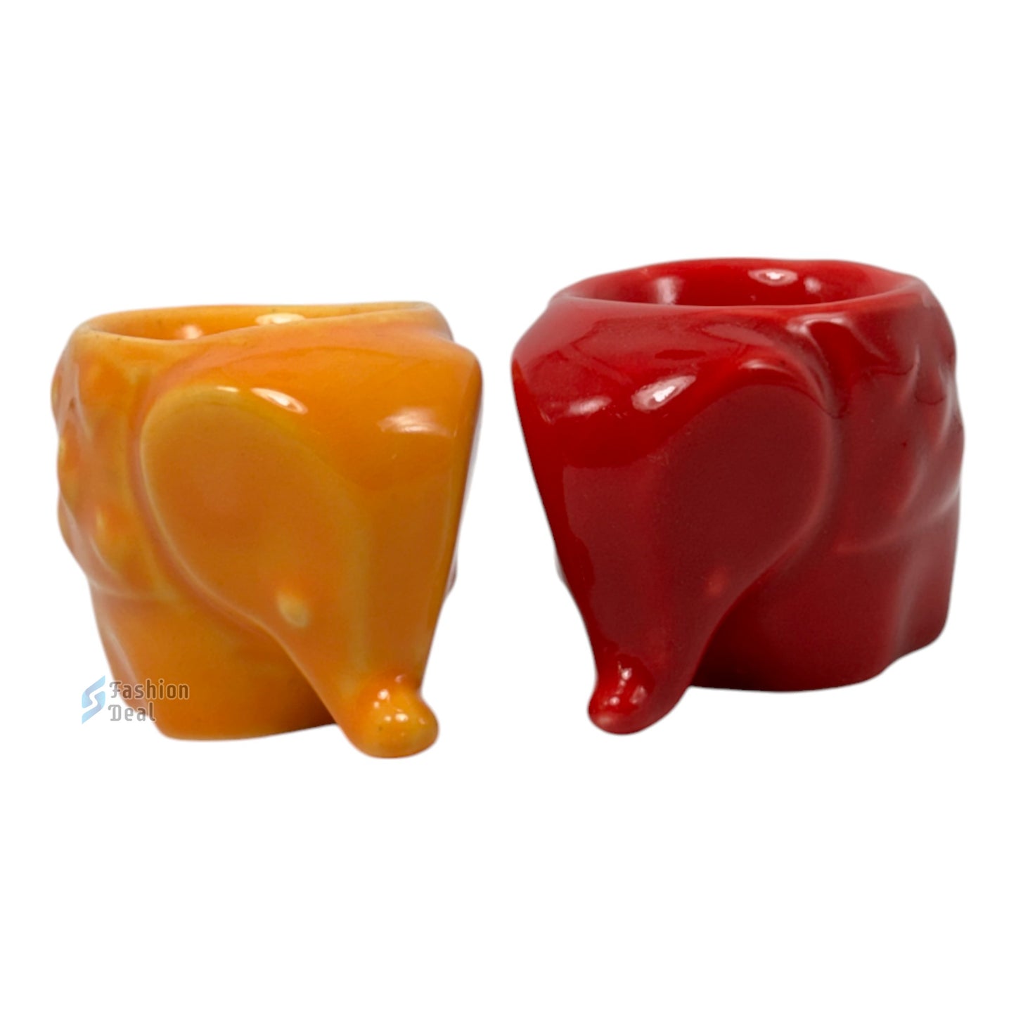 Ceramic Elephant-Shaped Tealight/T-light Candle Holder | Decorative Accent for Home and Gifting